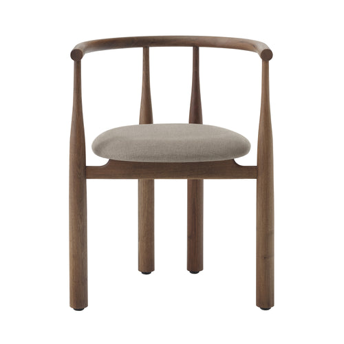 Bukowski Chair: Upholstered + Walnut