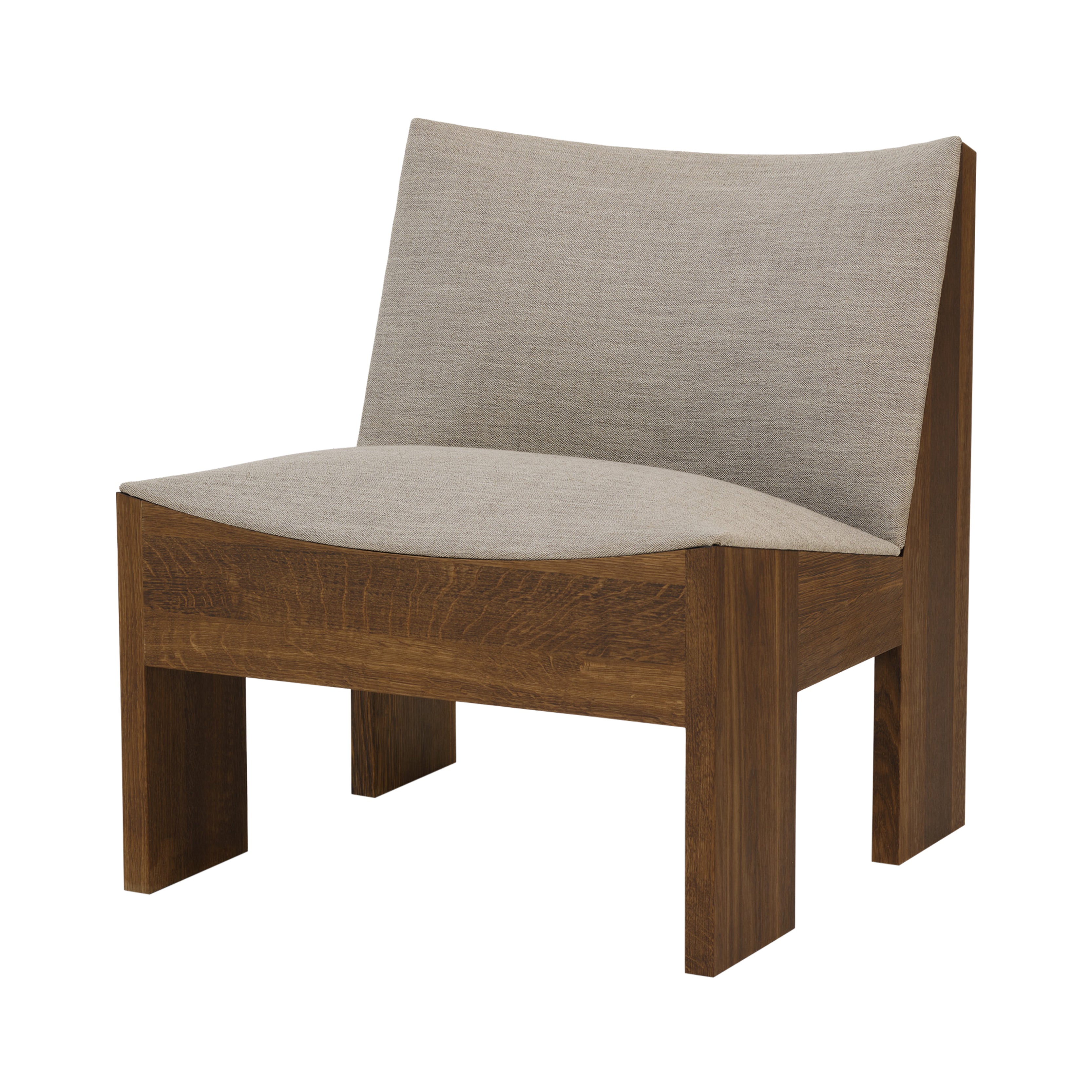 Tenon Lounge Chair: Upholstered + Furned Oak