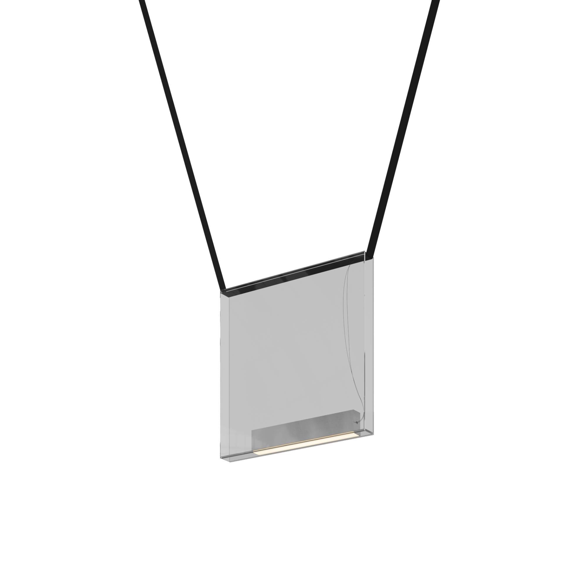 Sainte 22 Suspension Lamp: Extra Clear + Black