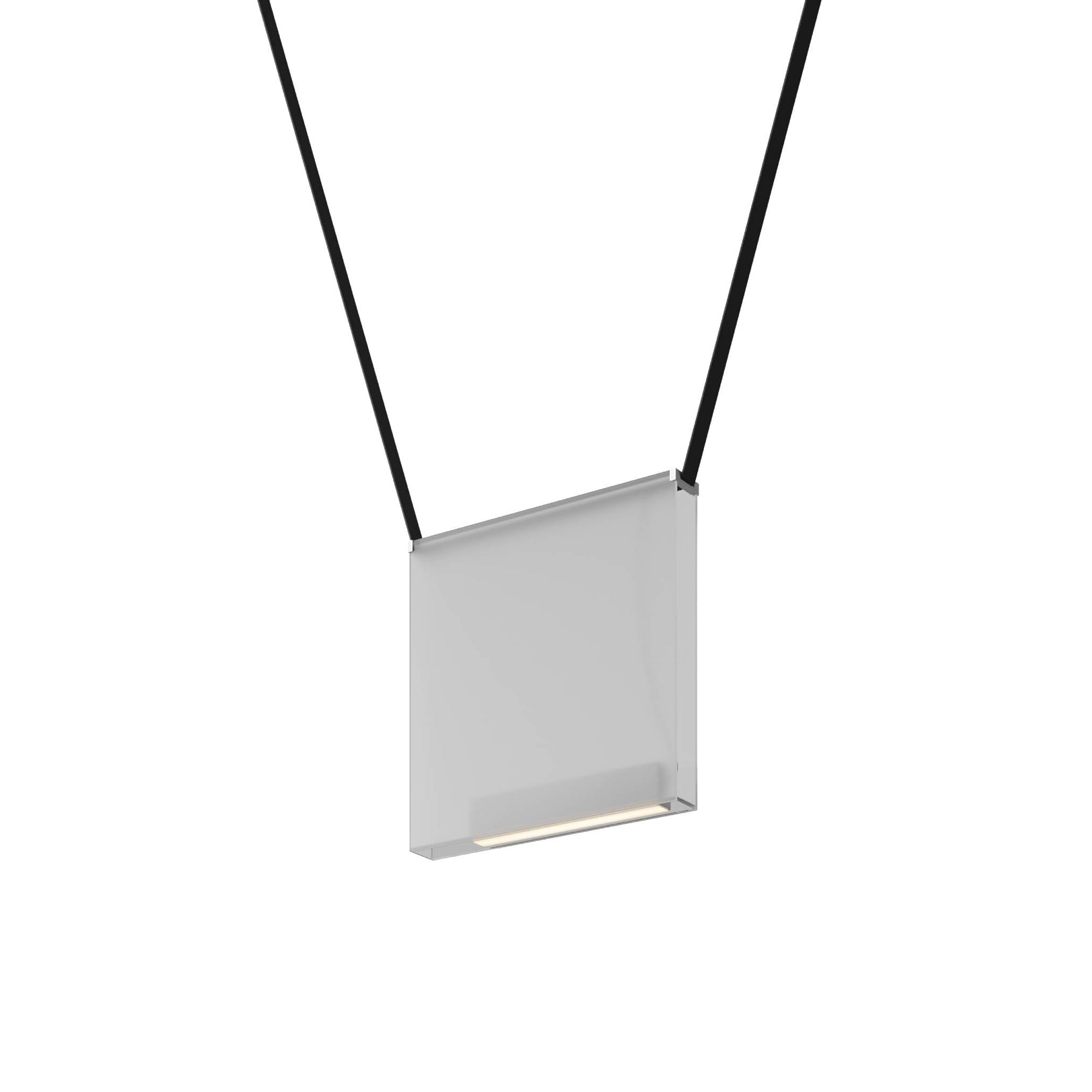 Sainte 22 Suspension Lamp: Frosted Extra Clear + Black