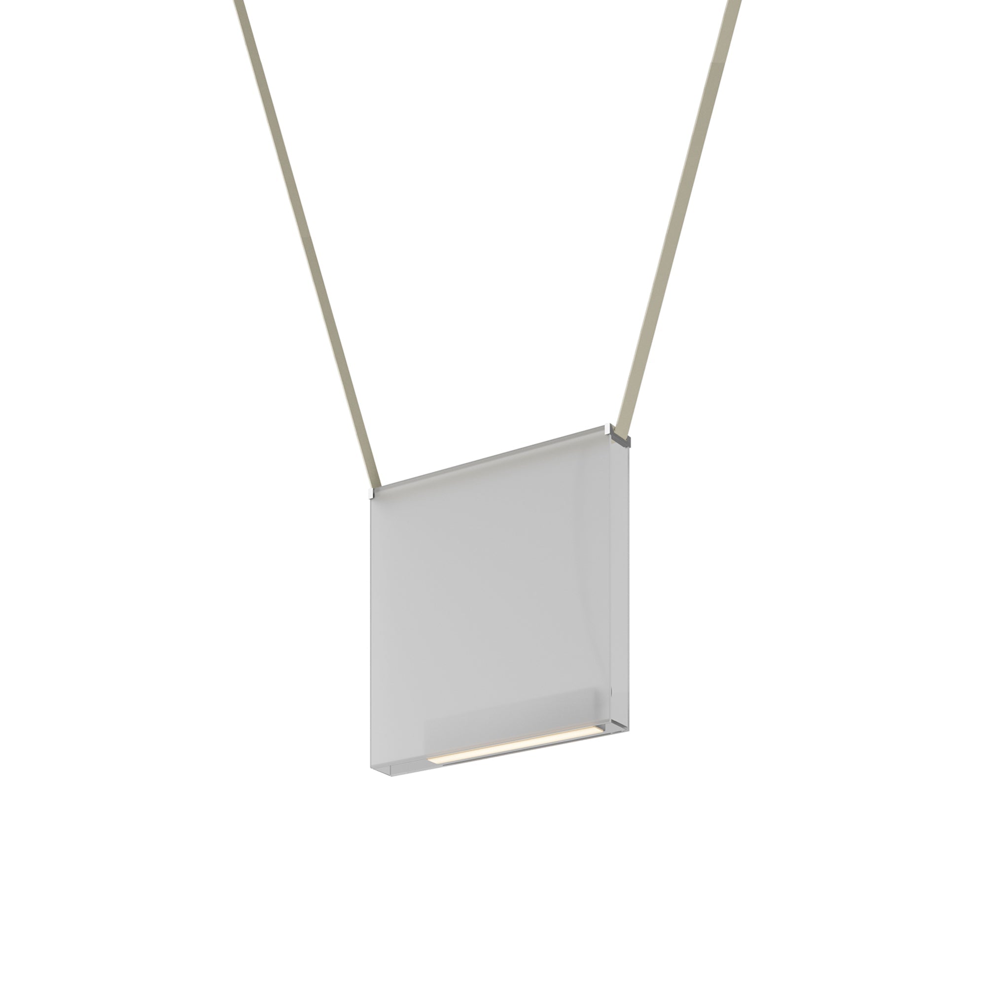 Sainte 22 Suspension Lamp: Frosted Extra Clear + Beige