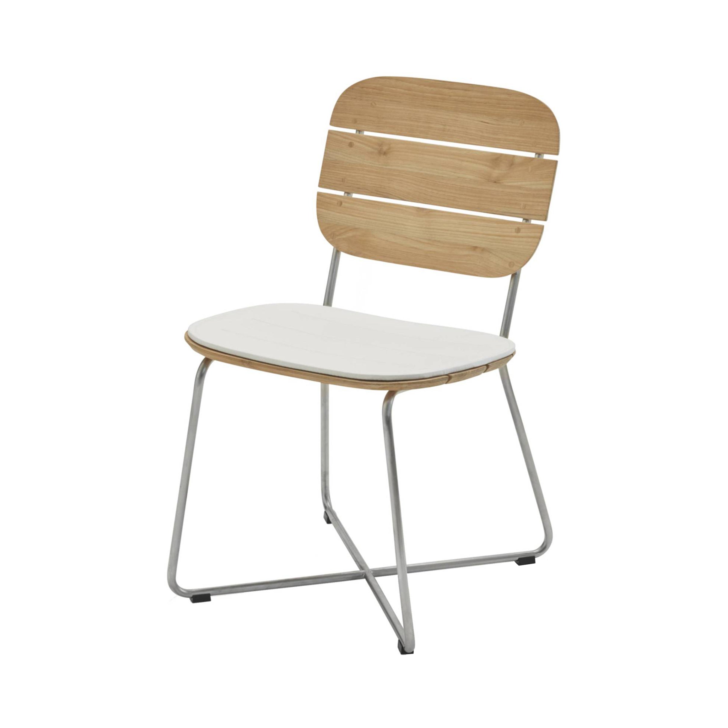 Lilium Chair: White Cushion