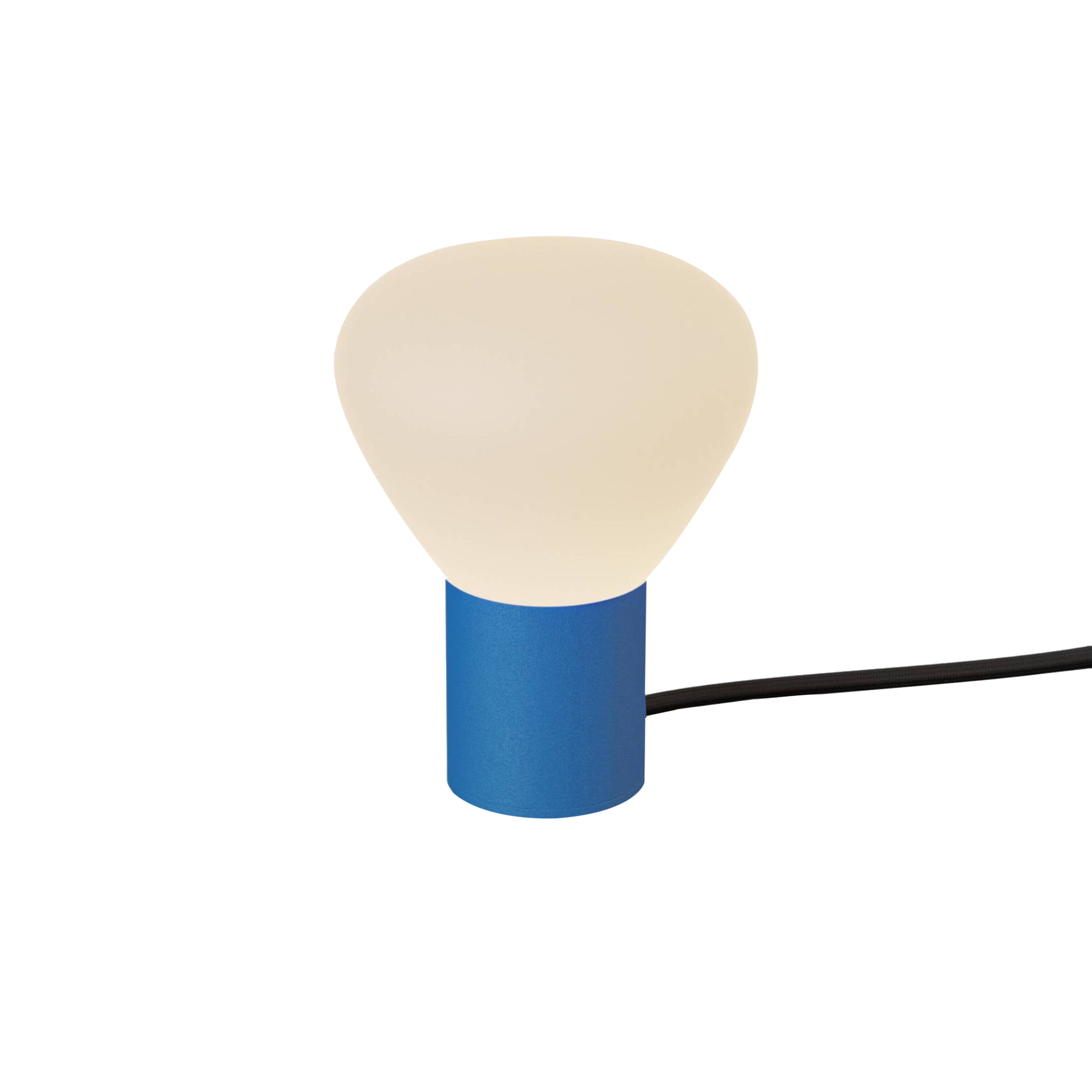Parc 01 Table Lamp: Footswitch + Blue + Black