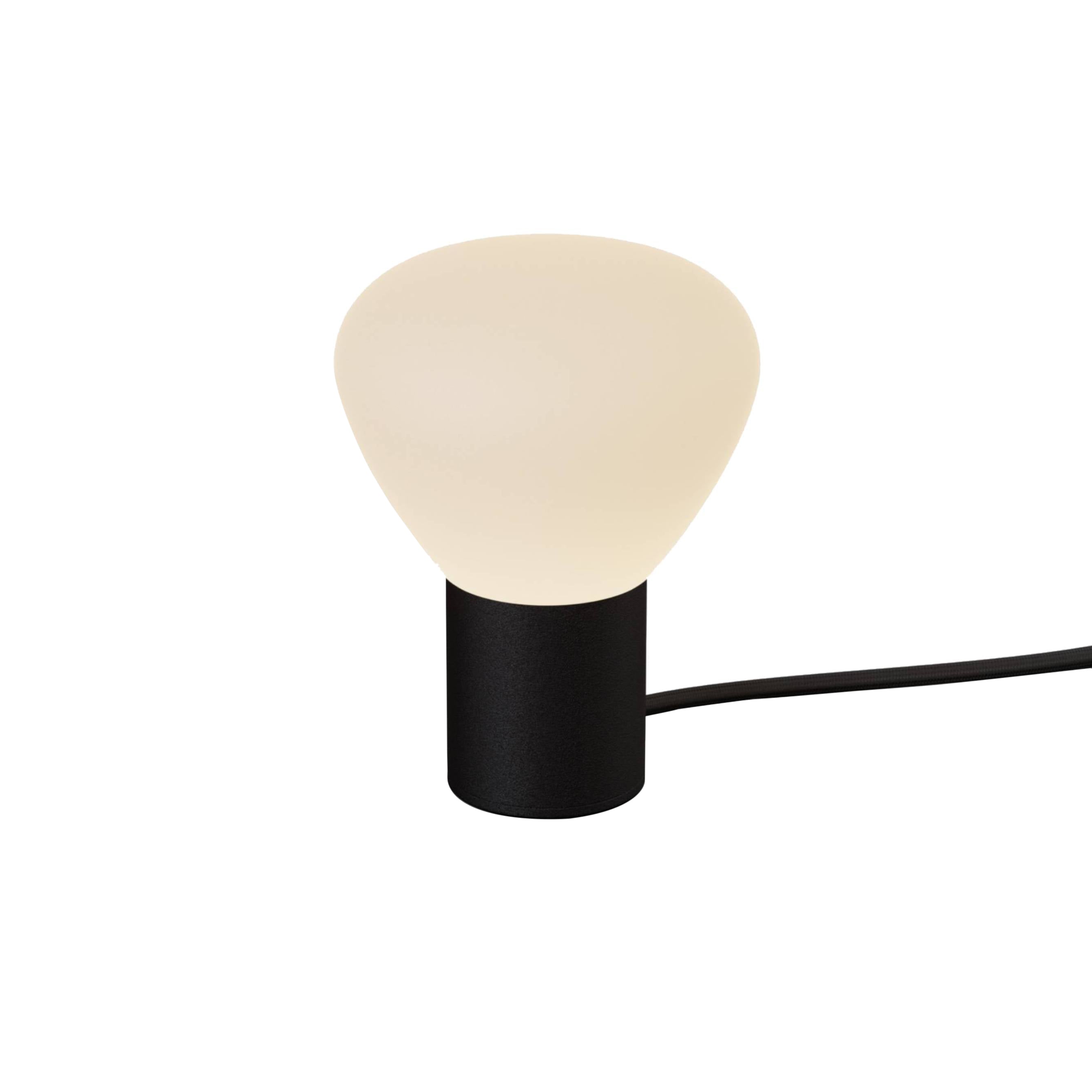 Parc 01 Table Lamp: Footswitch + Black + Black