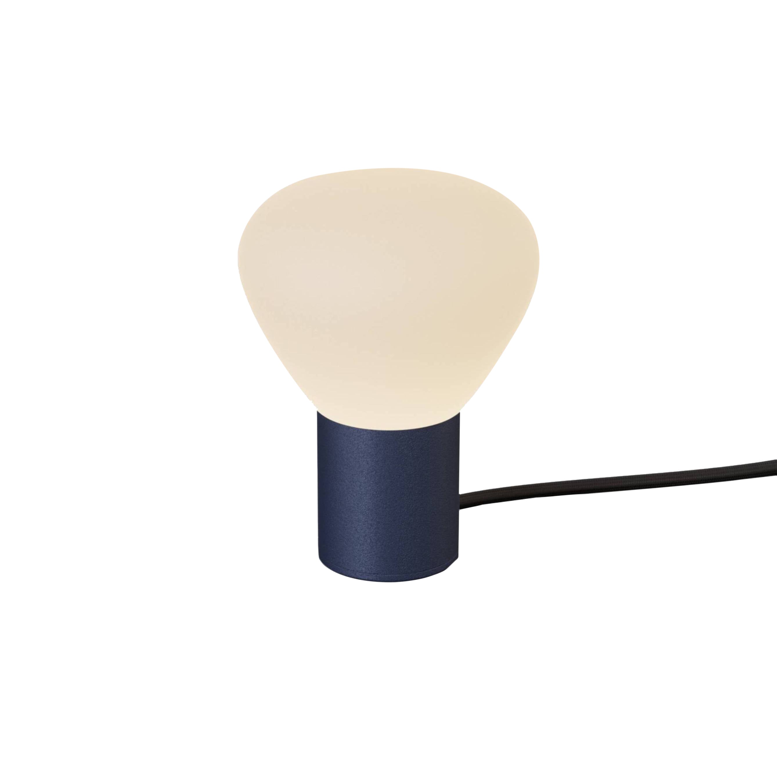 Parc 01 Table Lamp: Footswitch + Midnight Blue + Black