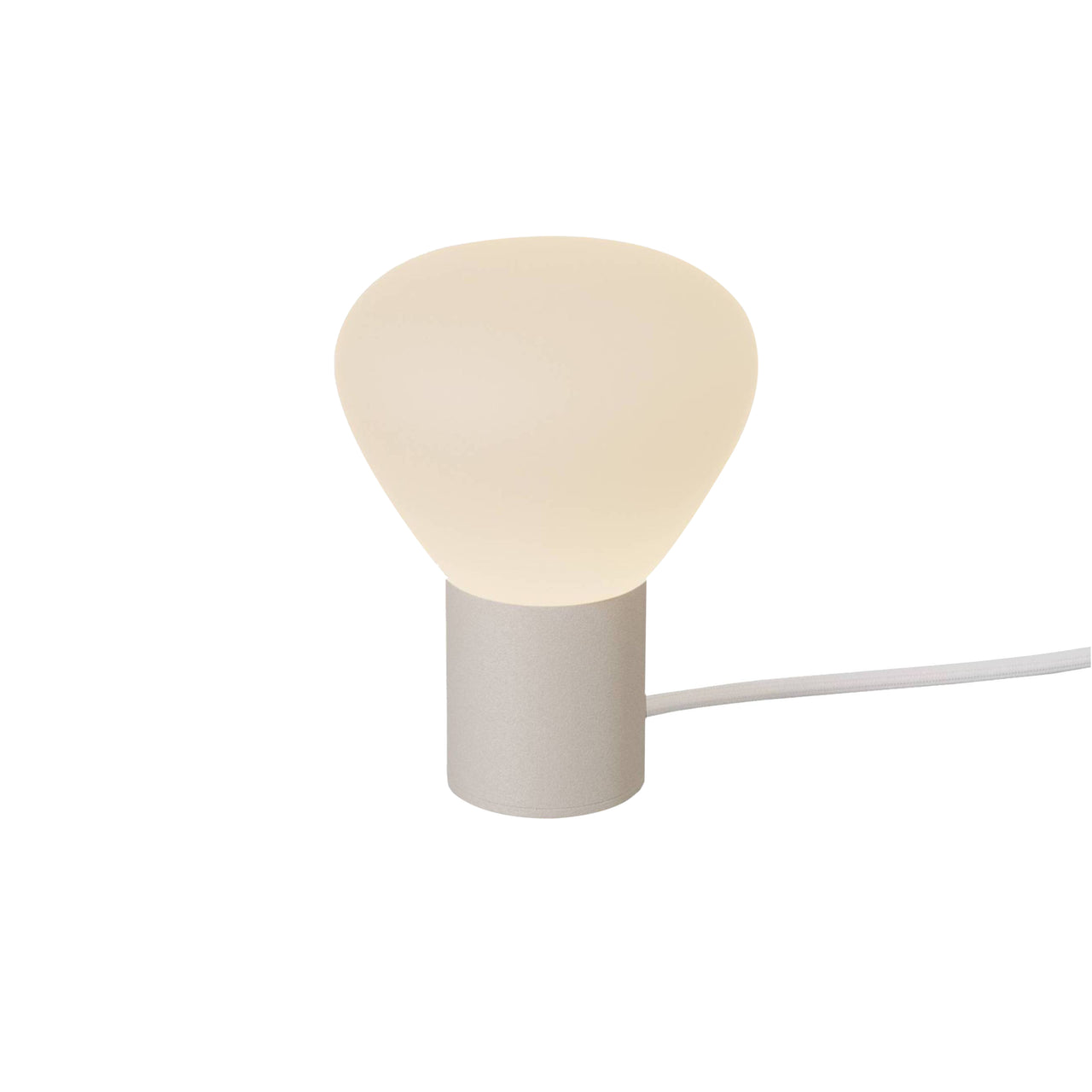 Parc 01 Table Lamp: Footswitch + Beige + White