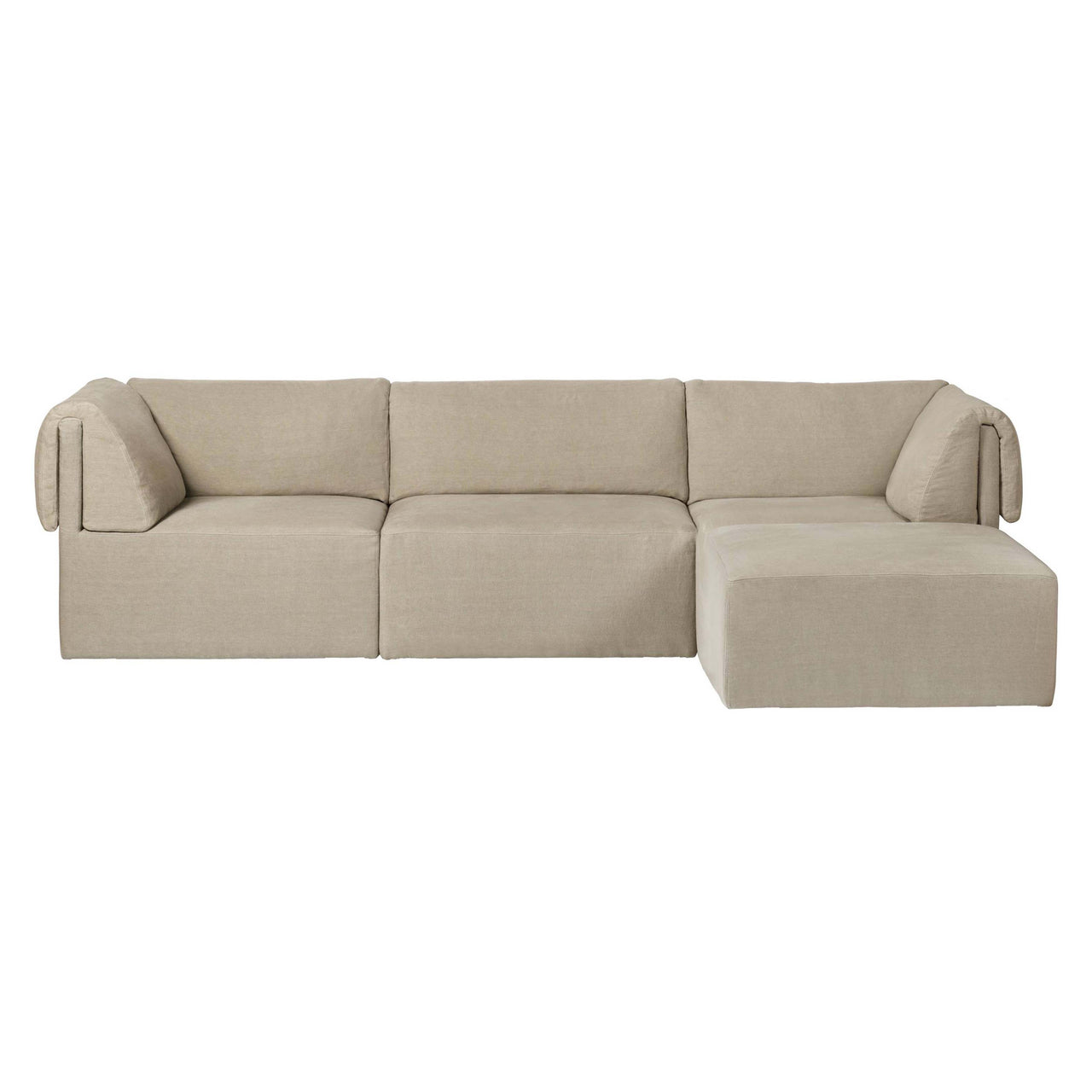 Wonder Sofa: 3 Seater with Chaise Lounge + Fixed Cover
