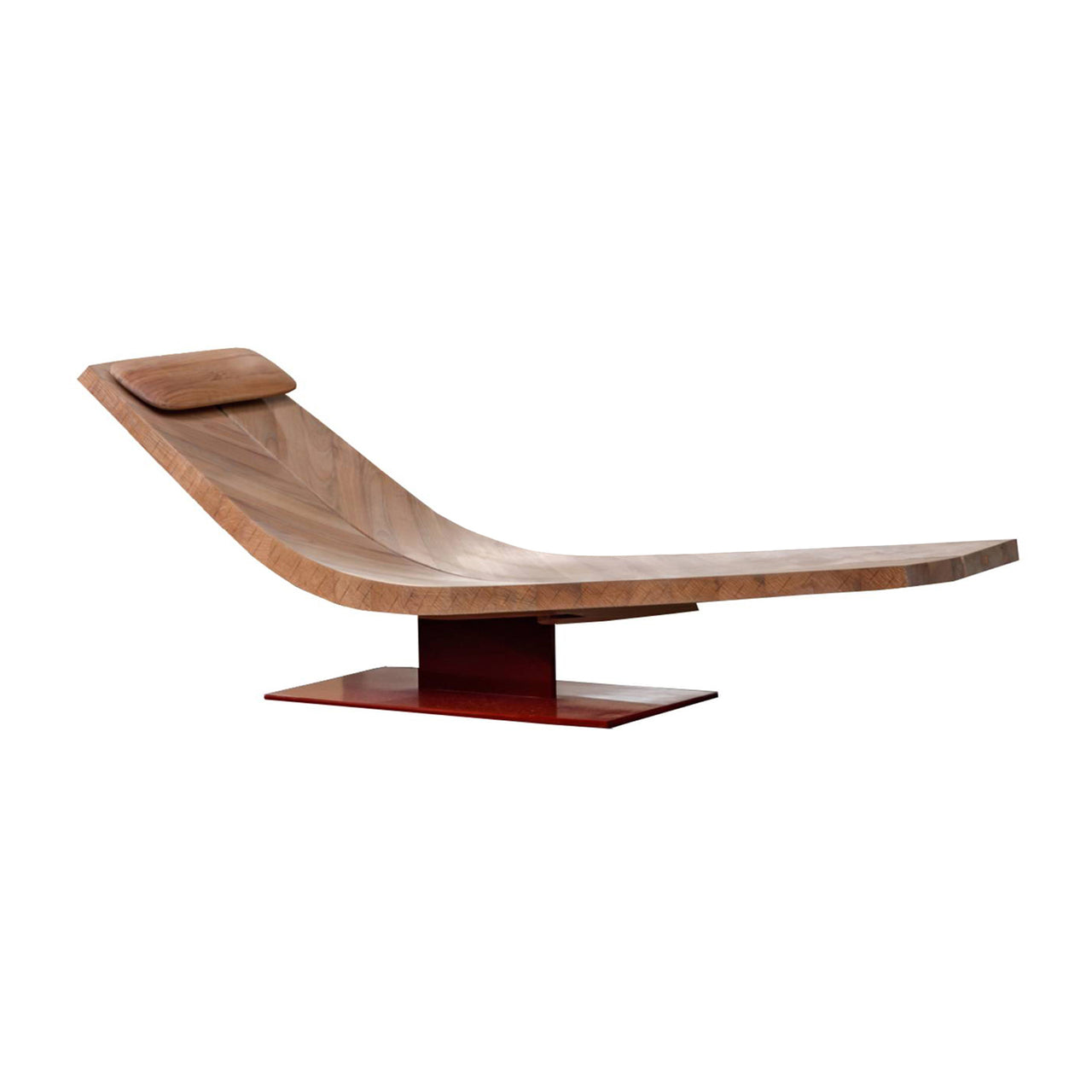Kalia Chaise Lounge: Sculpted + Cherry Pigment + Without Cover Blanket