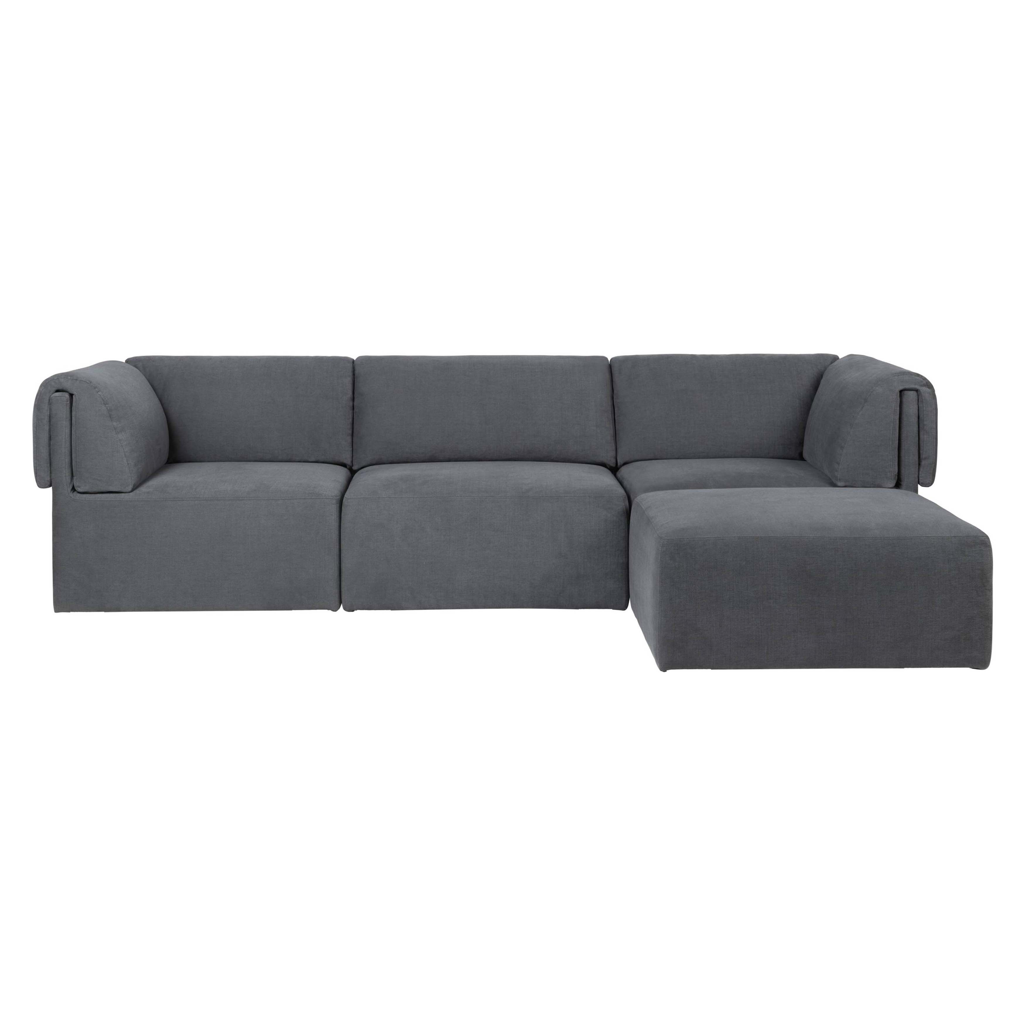 Wonder Sofa: 3 Seater with Chaise Lounge + Fixed Cover