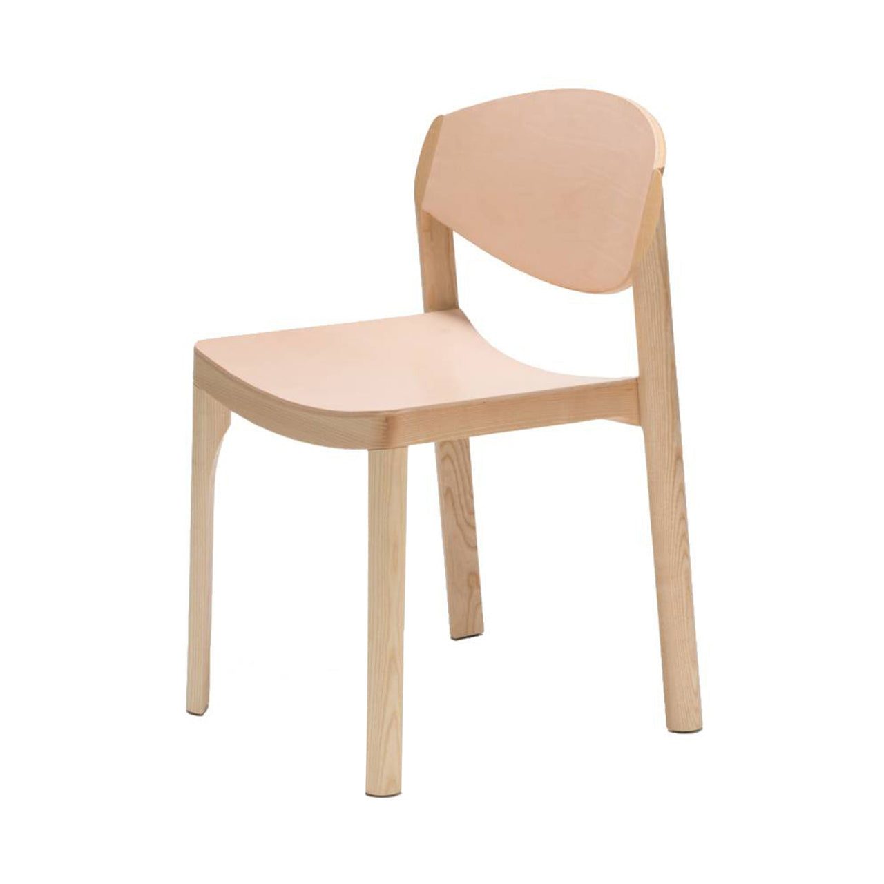 Mauro Chair: Leather + 1 + Ash + Natural Leather