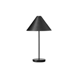 Brolly Portable Table Lamp: Steel Black