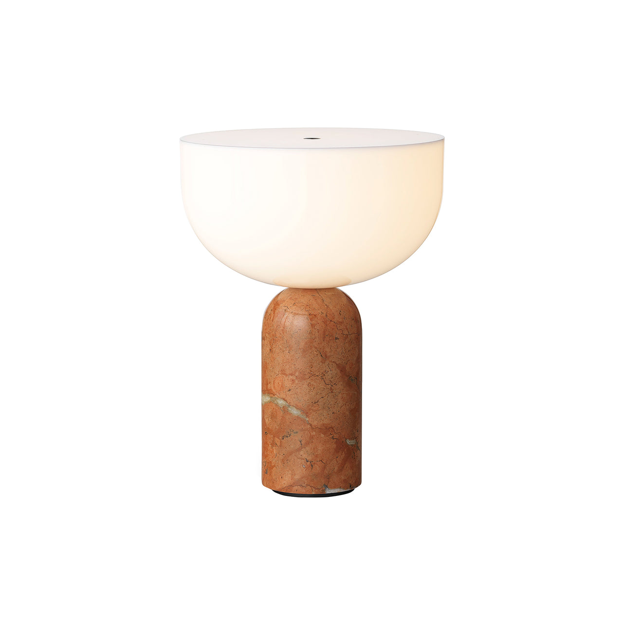 Kizu Portable Table Lamp: Breccia Pernice Marble