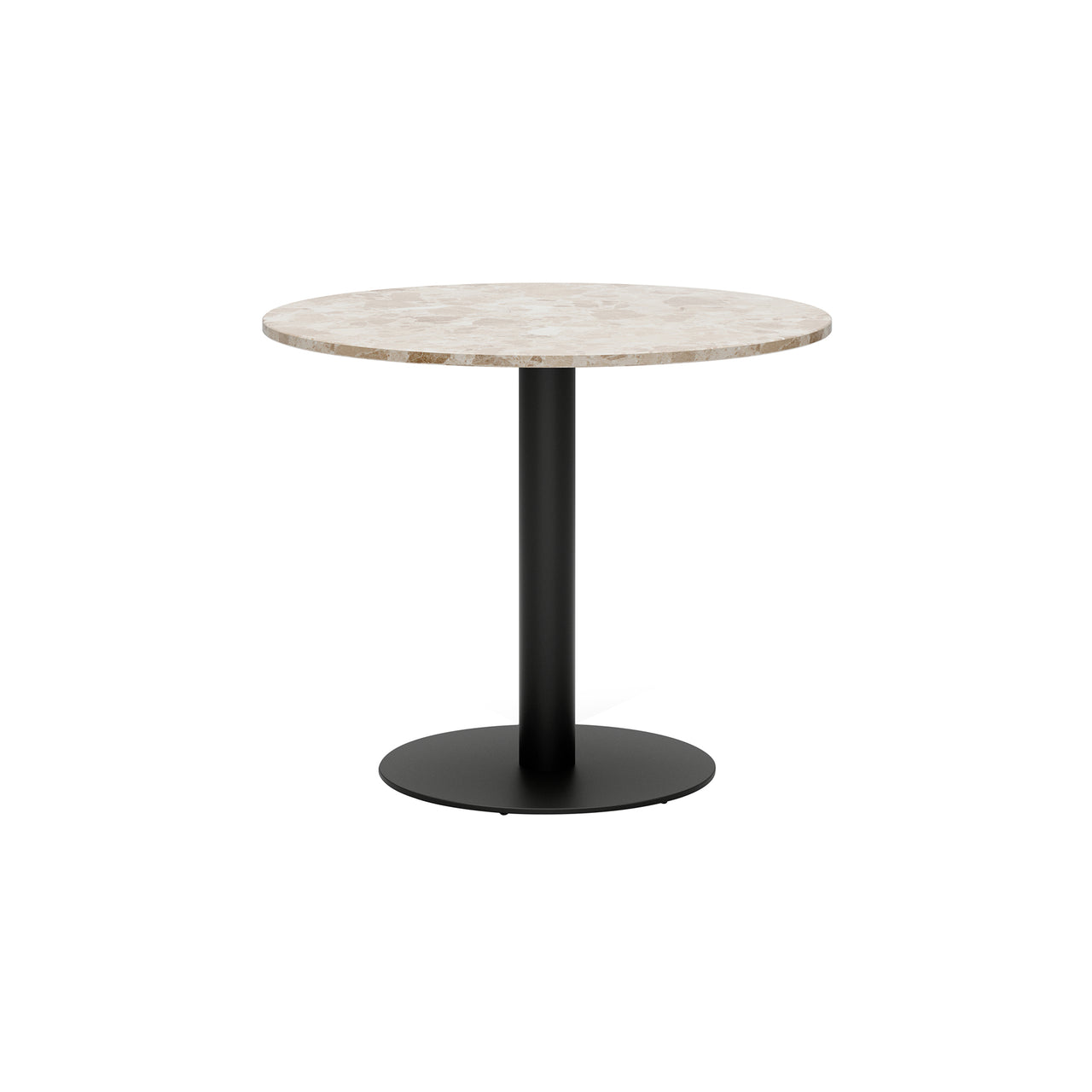 Florence Column Round Table: Marble Top + Medium - 35.4