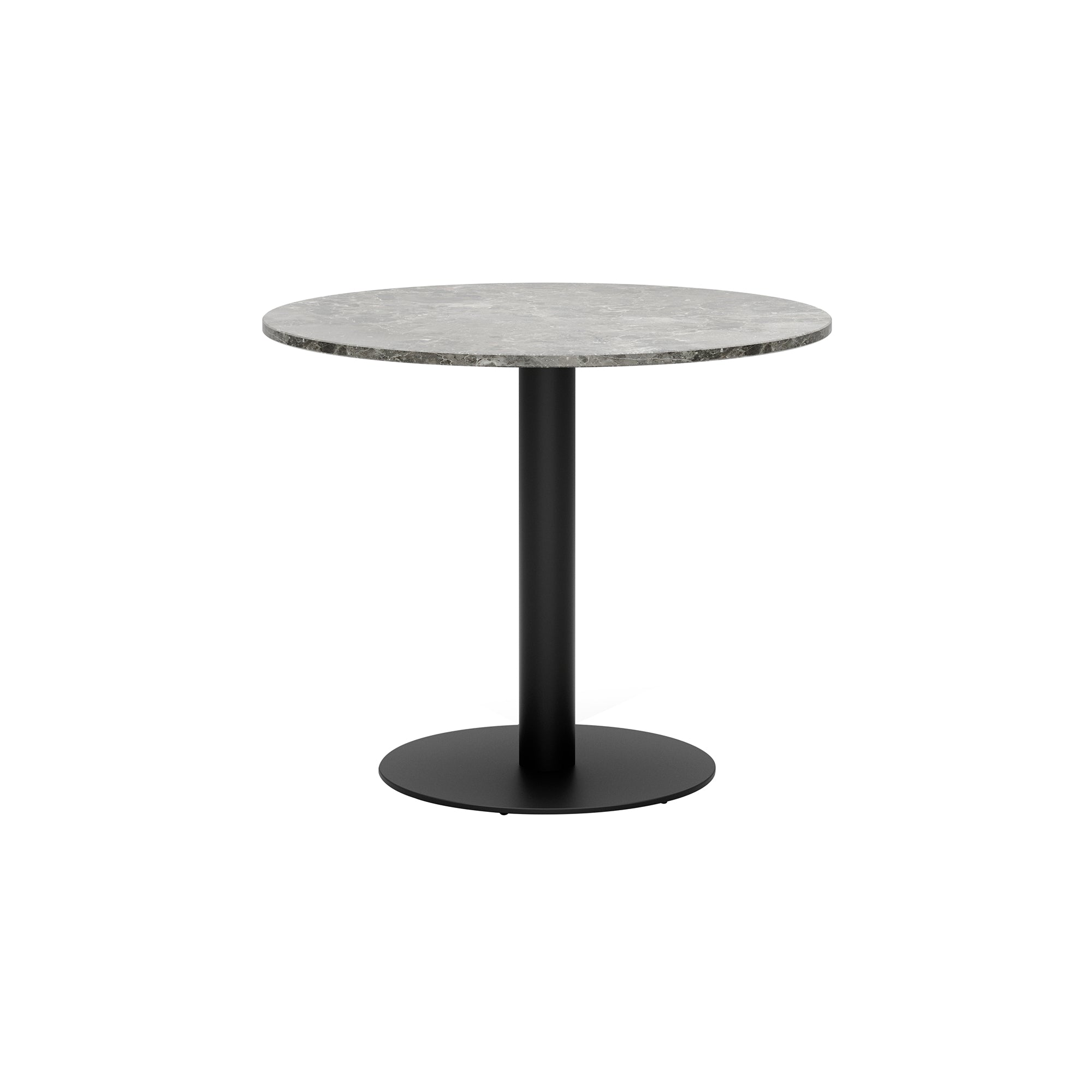 Florence Column Round Table: Marble Top + Medium - 35.4