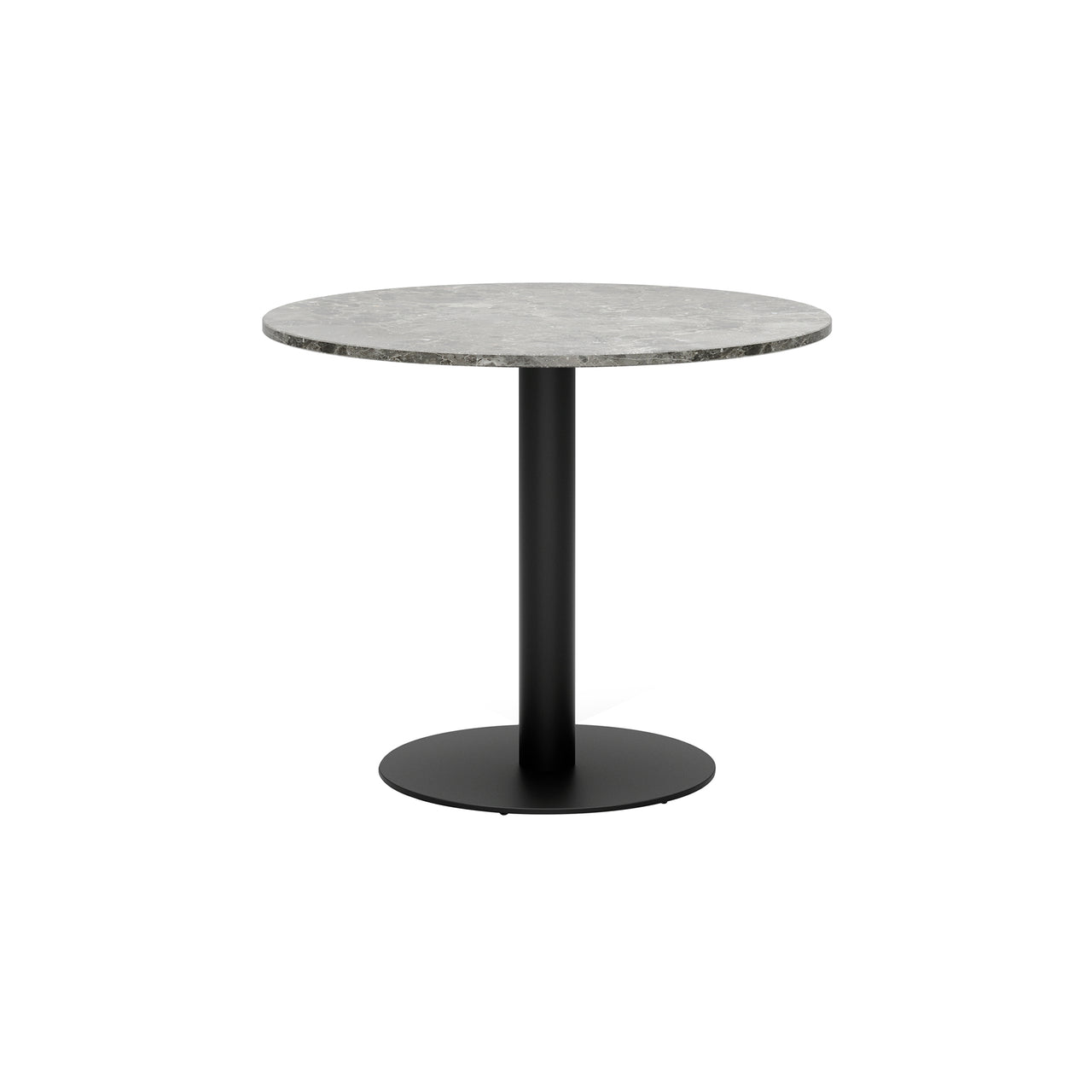 Florence Column Round Table: Marble Top + Medium - 35.4