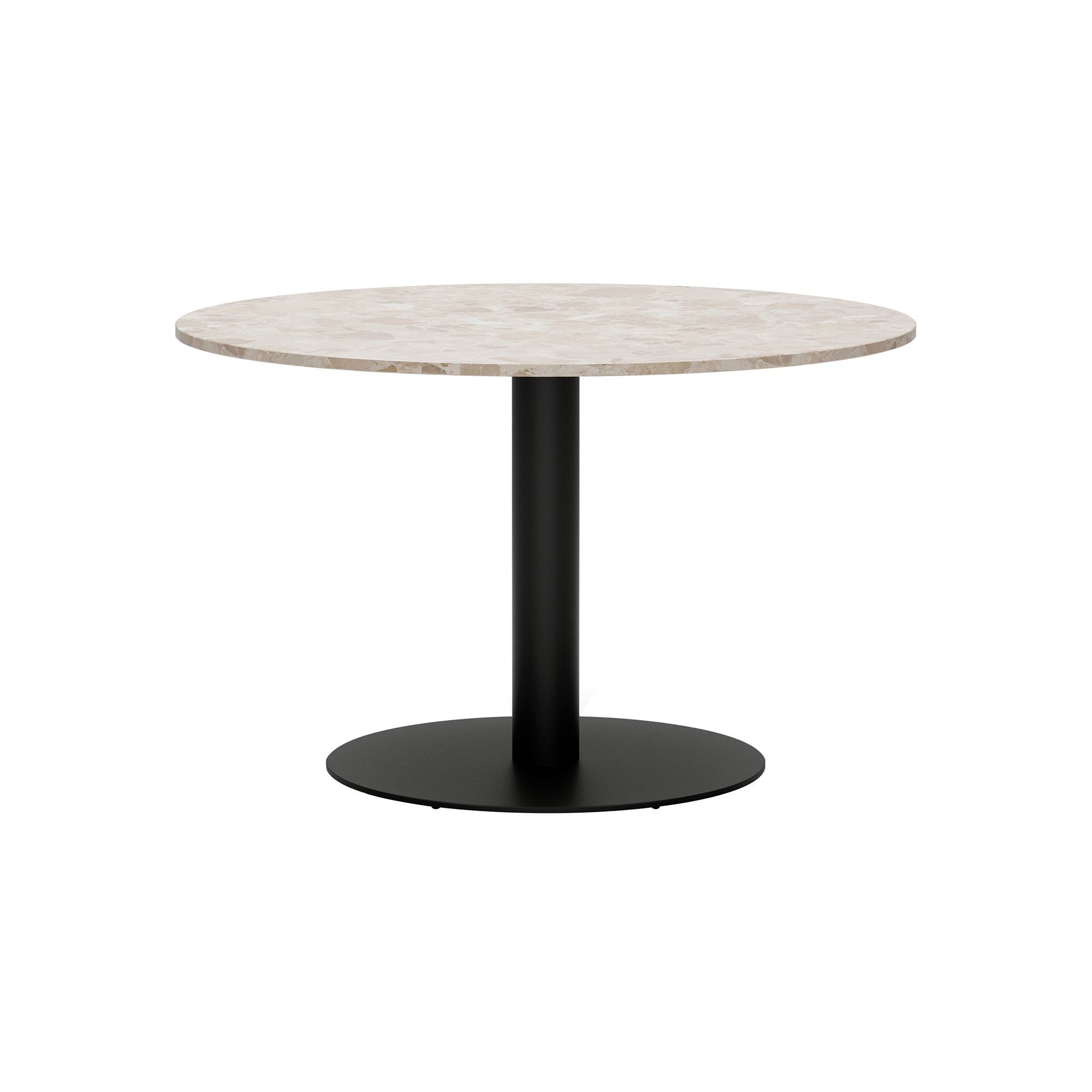 Florence Column Round Table: Marble Top + Large - 47.2