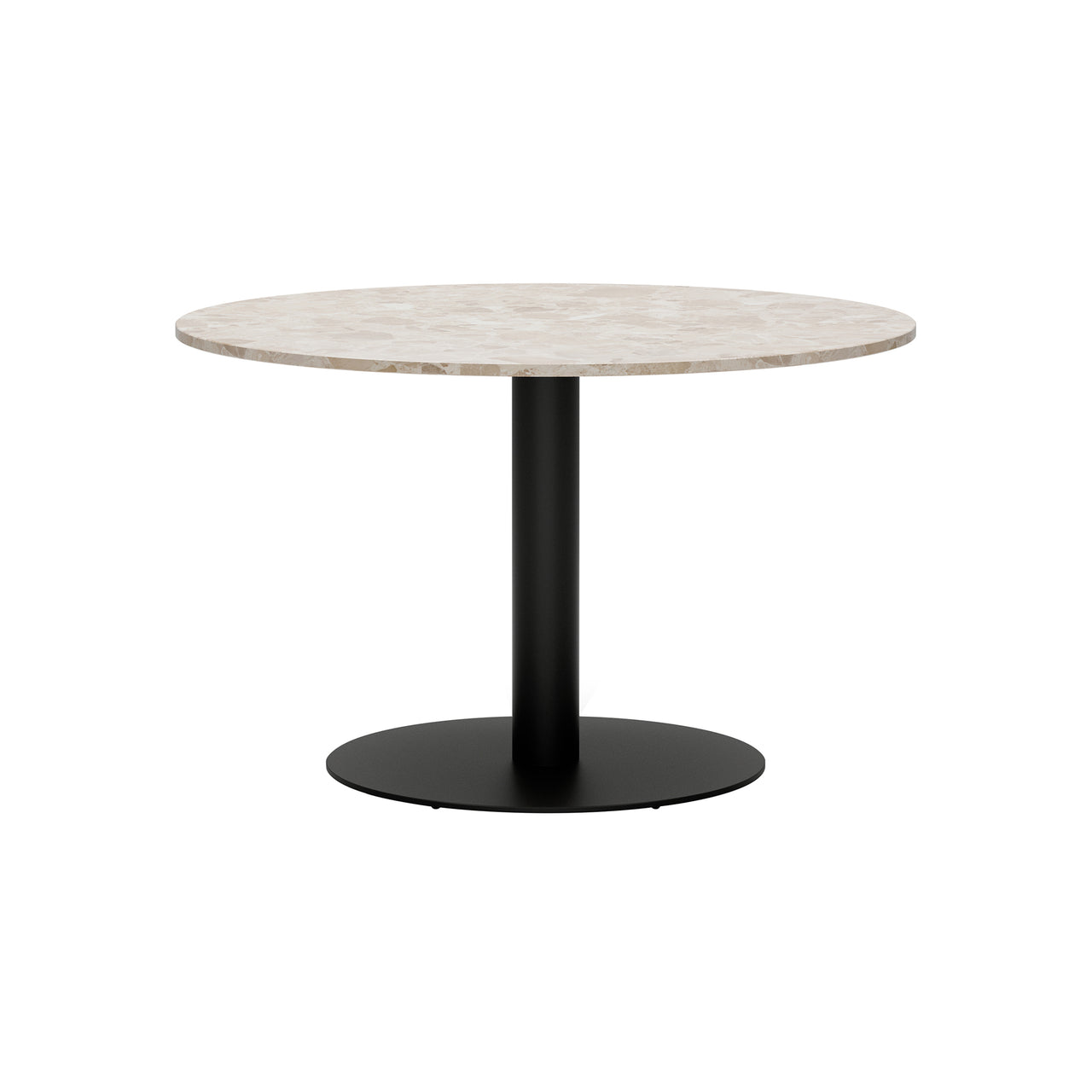 Florence Column Round Table: Marble Top + Large - 47.2