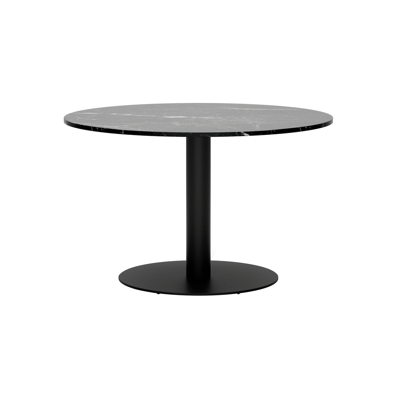 Florence Column Round Table: Marble Top + Large - 47.2