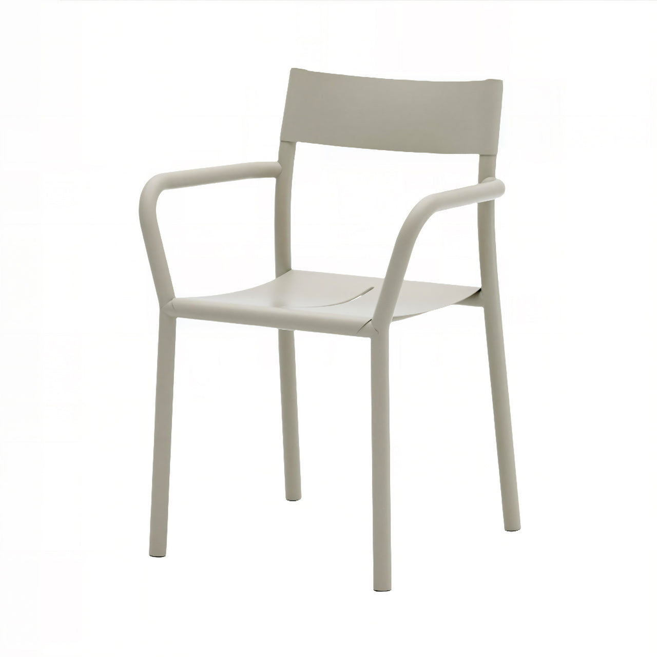 May Chair: Light Grey + With Armrest