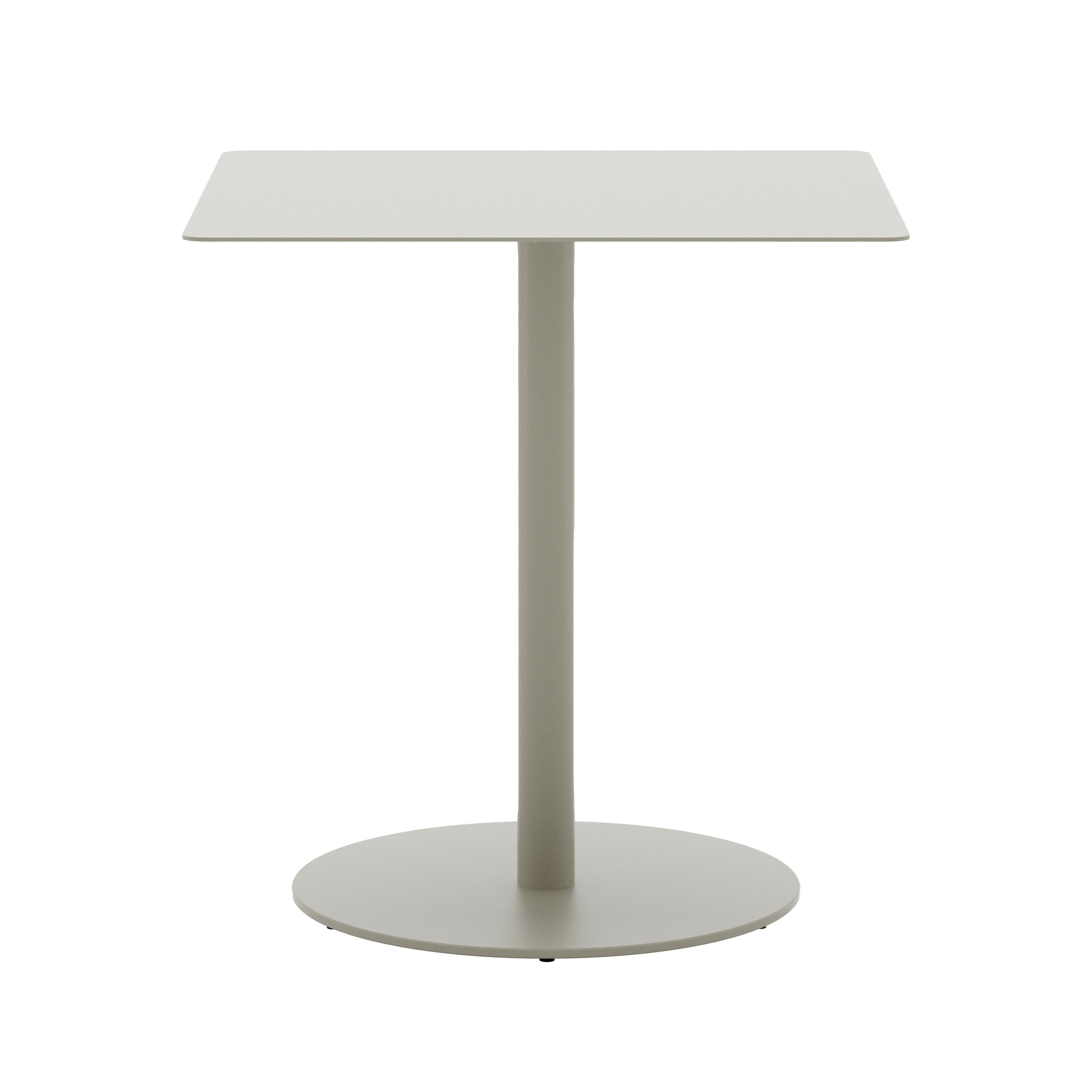 May Bistro Table: Square + Light Grey