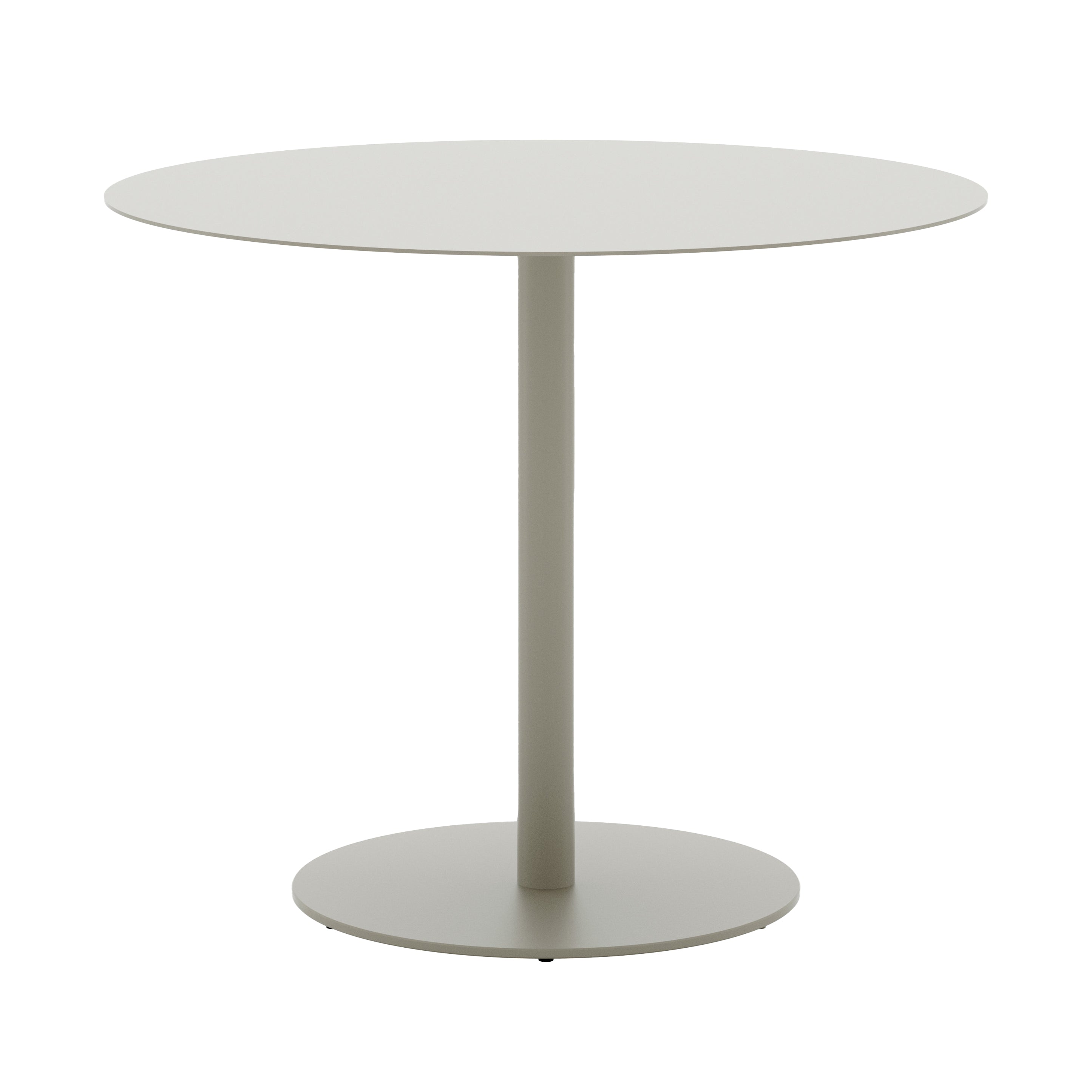 May Bistro Table: Round + Light Grey