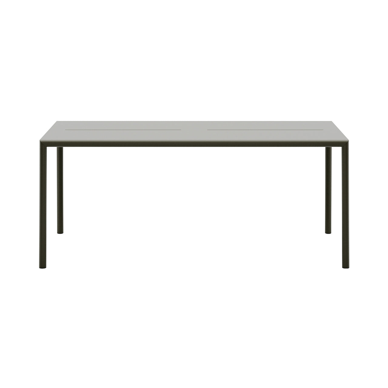 May Table: Rectangle + Dark Green