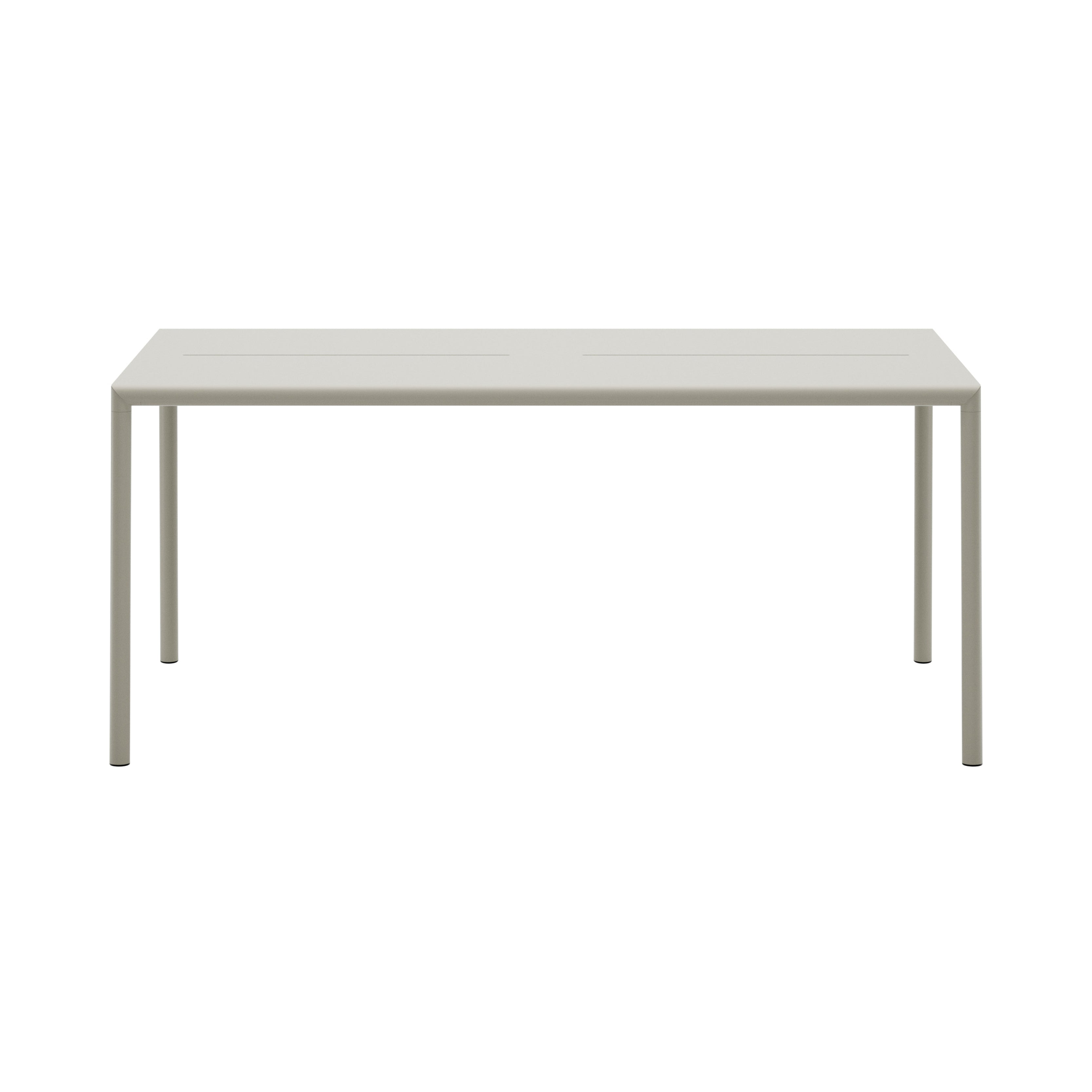 May Table: Rectangle + Light Grey