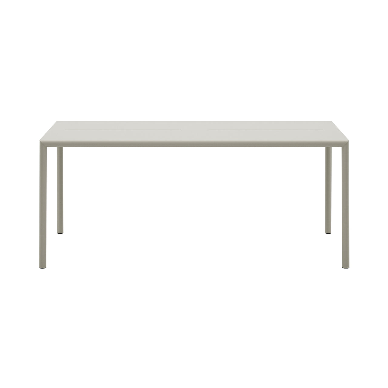 May Table: Rectangle + Light Grey