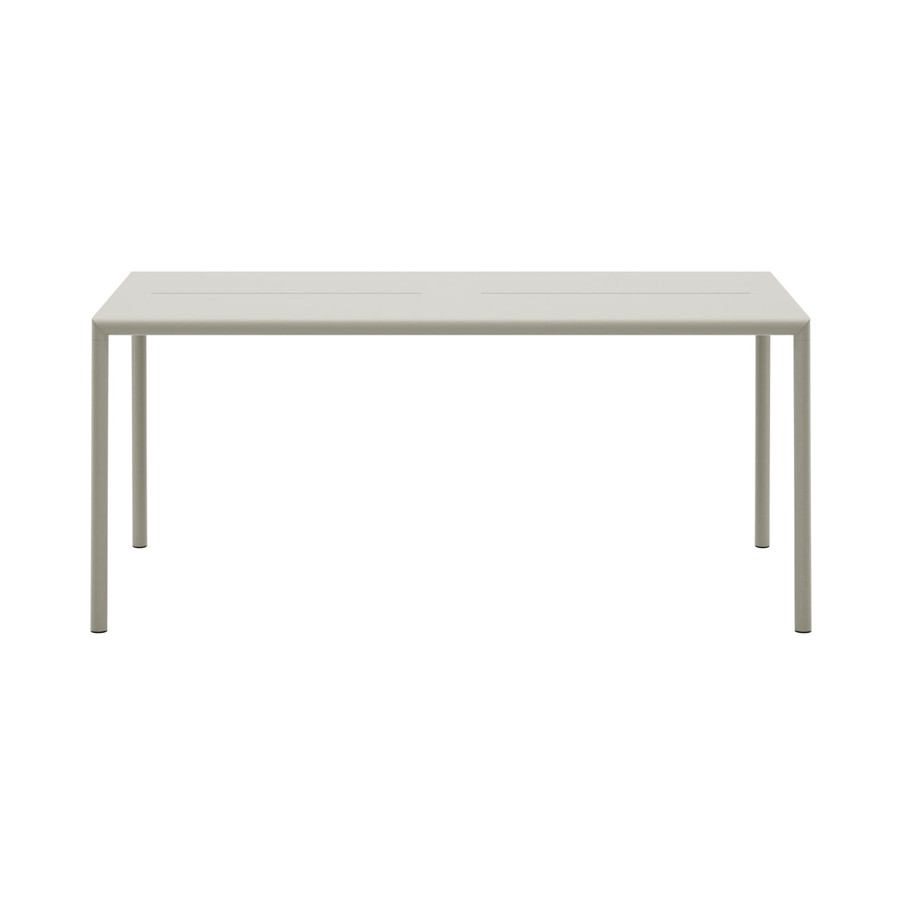 May Table: Rectangle + Light Grey