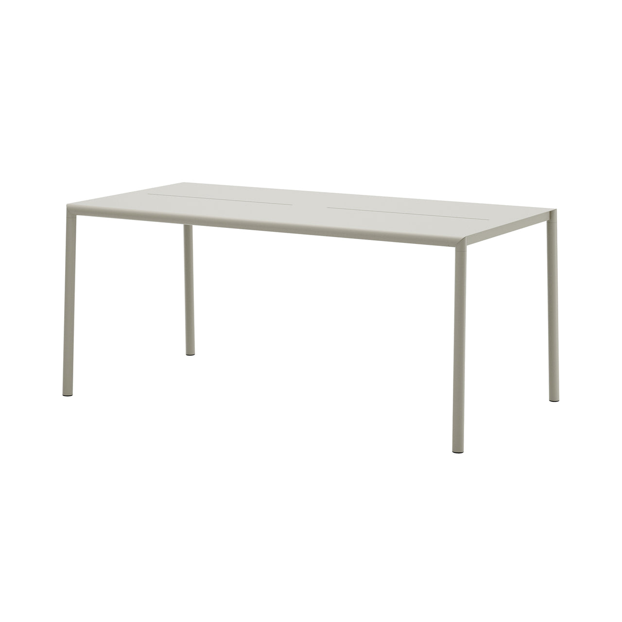 May Table: Rectangle + Light Grey