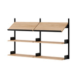 New Works Office Shelf: Oak + Black