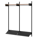 New Works Wardrobe Shelf: 2 + Walnut + Black