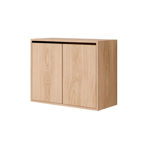 New Works Wall Cabinet with Doors: Tall + Oak