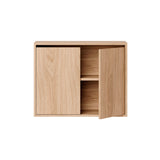 New Works Wall Cabinet with Doors: Tall + Oak