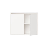 New Works Wall Cabinet with Doors: Tall + White