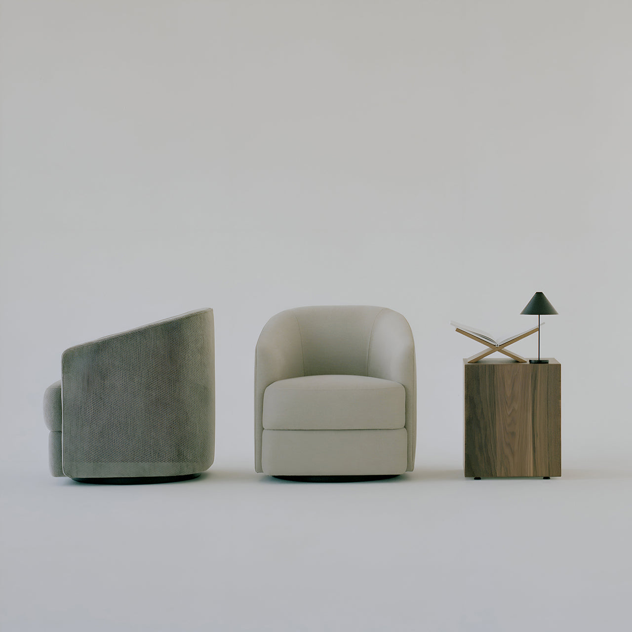 Covent Lounge Chair: Swivel Base