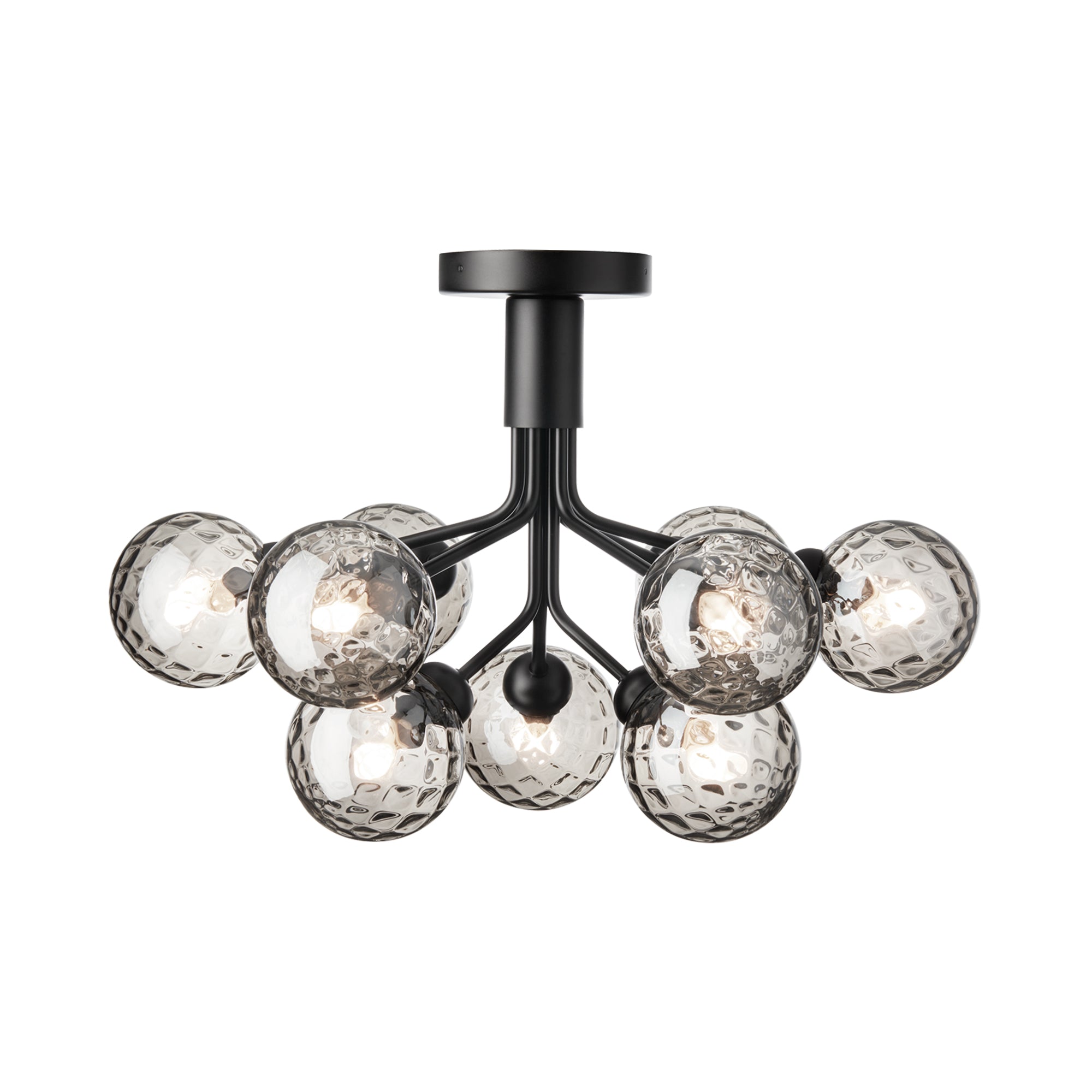 Apiales 9 Ceiling: Satin Black + Optic Smoked