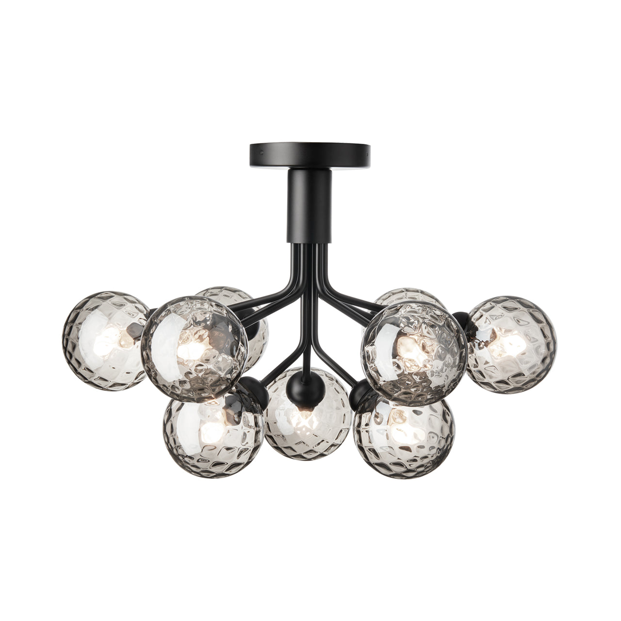 Apiales 9 Ceiling: Satin Black + Optic Smoked