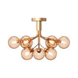 Apiales 9 Ceiling: Brushed Brass + Gold