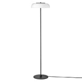 Blossi Floor Lamp: Black + Opal White