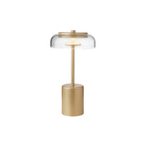 Blossi Mini Table Lamp: Nordic Gold + Clear