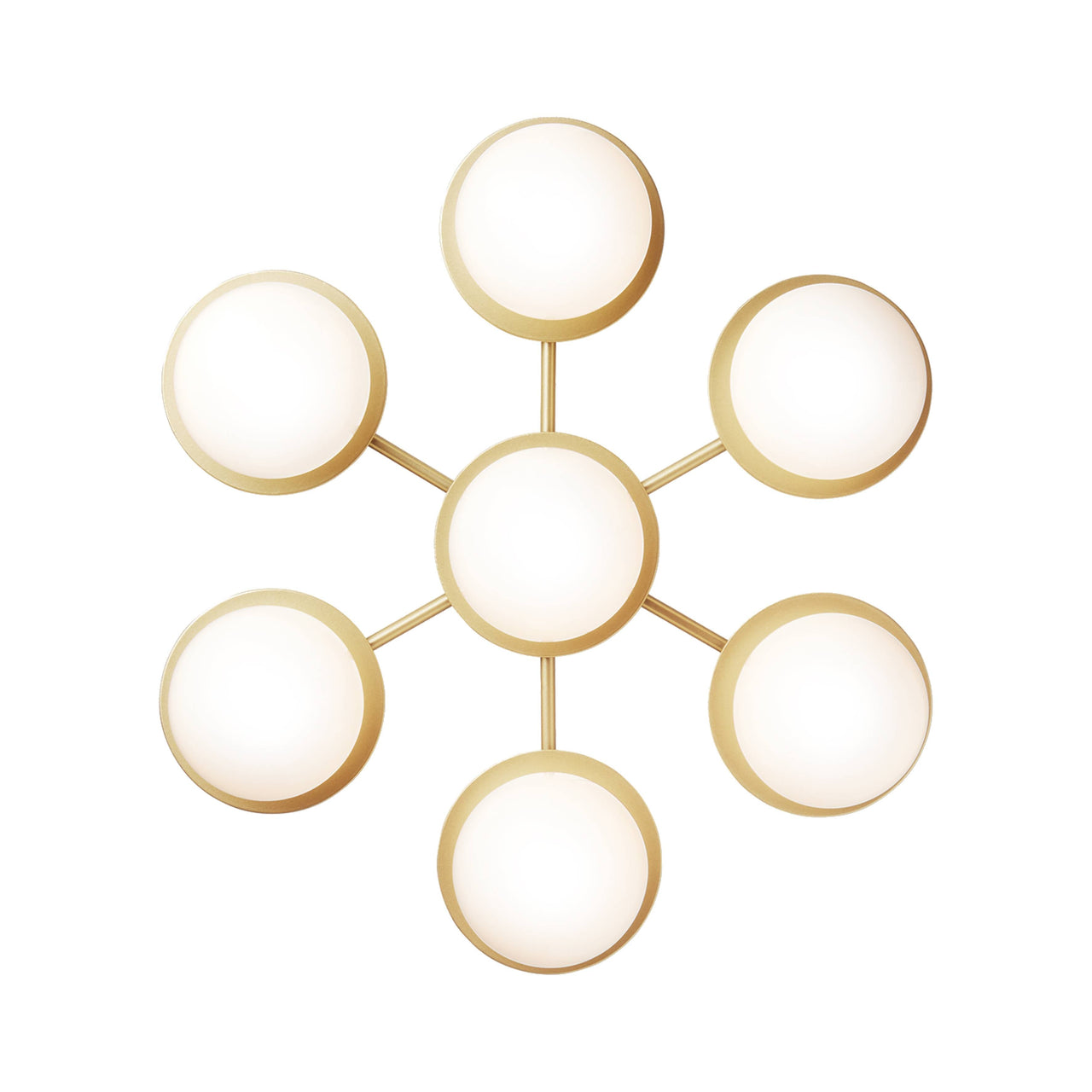 Liila Star Wall/Ceiling Lamp: Opal White
