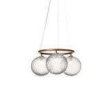 Miira 3 Circular Pendant: Dark Bronze + Optic Clear