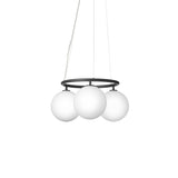 Miira 3 Circular Pendant: Rock Grey + Optic Clear