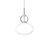 Rizzatto 32 Pendant Lamp: Satin Silver + Silver