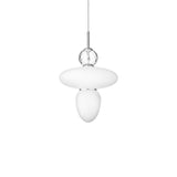 Rizzatto 43 Pendant Lamp: Satin Silver + Silver