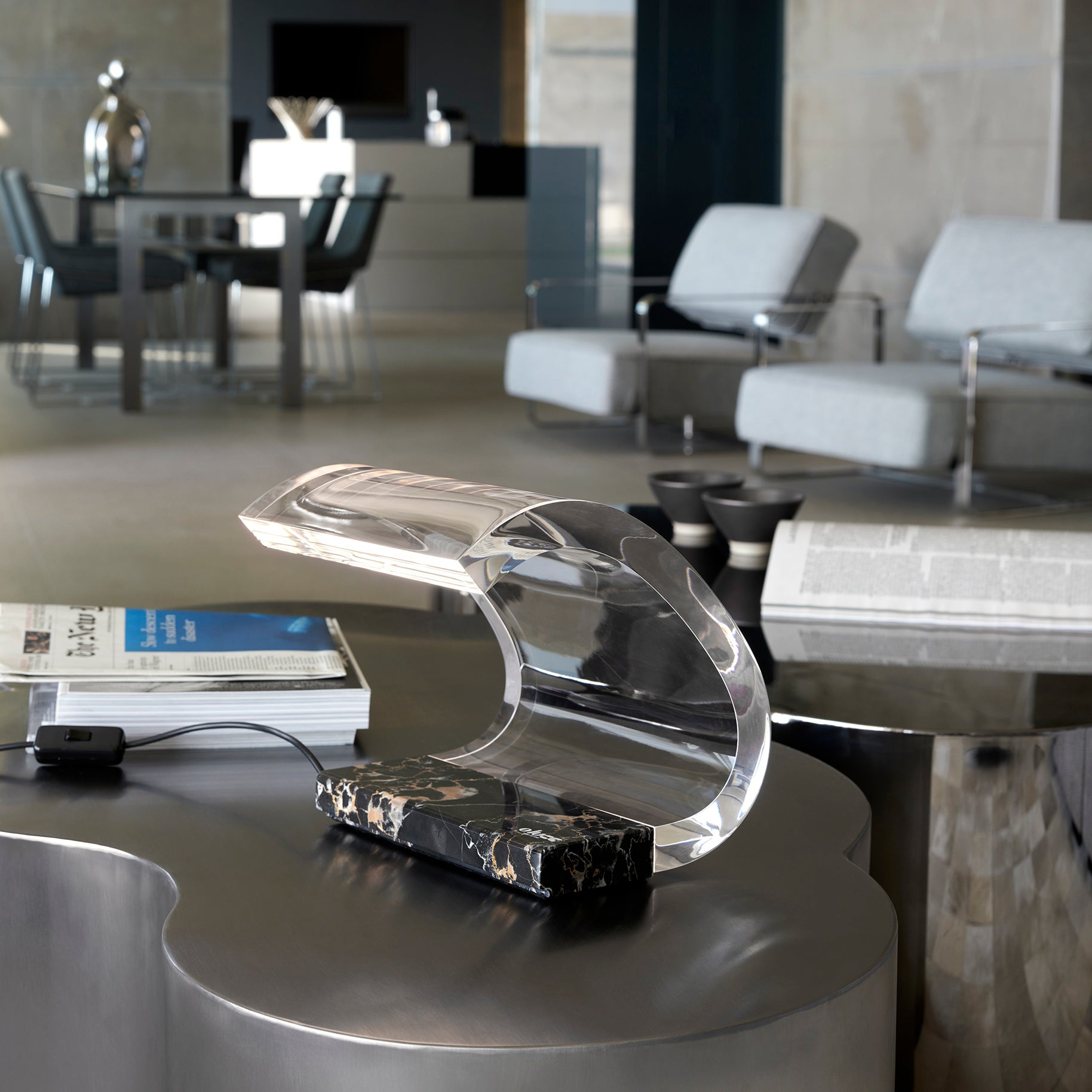 Acrilica Table Lamp: Marble - Limited Edition