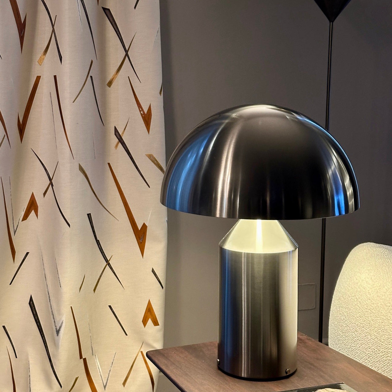 Atollo Table Lamp: Metal