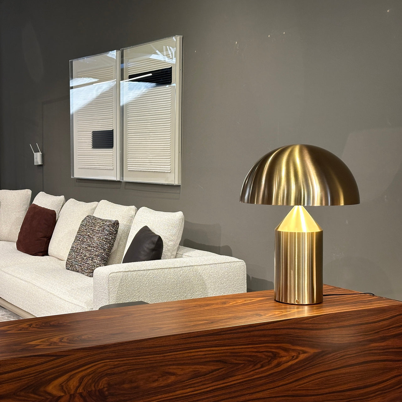 Atollo Table Lamp: Metal