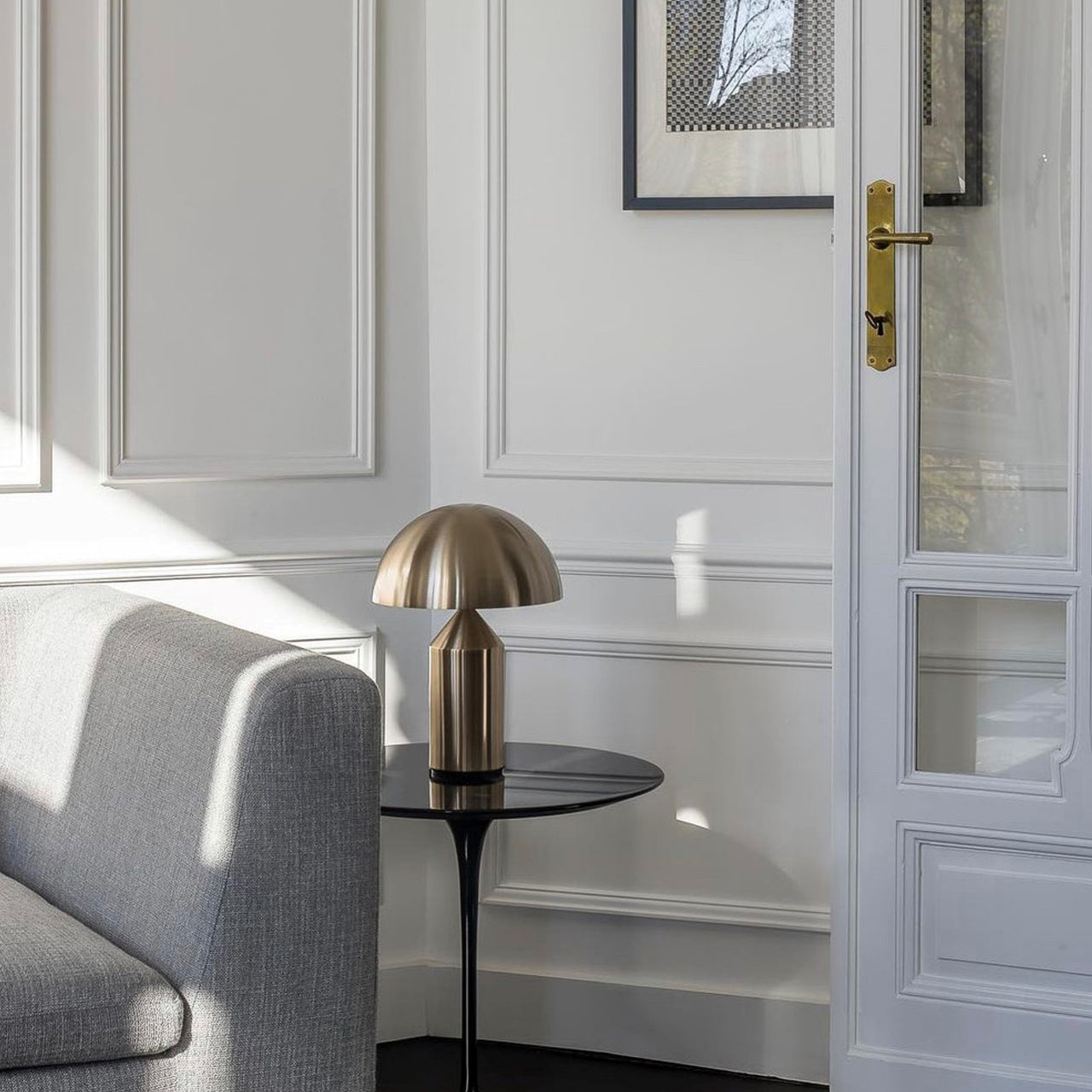 Atollo Table Lamp: Metal